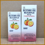Multilem - Plus (Multivitamins + Iron) 60mL / 120mL  Syrup
