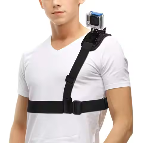 Universal Action Camera Adapter Holder Belt Chest Harness Shoulder Strap Mount For Gopro Hero 10 9 8