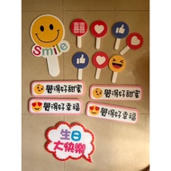 Chengguan Creative Design-Defective Product Birthday Party Mood Clutch Board Feel Photo Props