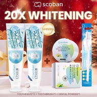 Scoban Japanese Baking Soda Whitening Toothpaste & Whitening Toothpowder by korxskin888
