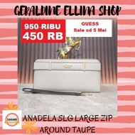 ANADELA SLG LARGE ZIP GUESS Women's Wallet 100% Original Guess Wallet Original 100%