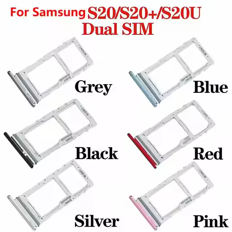 For Samsung Galaxy S20 S20 Plus Ultra G980 G985 G988B/DS Sim Card Reader Holder Dual & Single Sim Ca