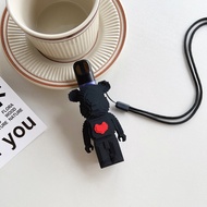 Street Wear Cartoon Building Block Bear 5th Generation Protective Case Suitable for relax relax 5th 
