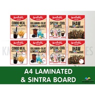 Available Here COKE FLOAT FRIES, GULAMAN & LEMONADE, DUTCH MILL, MILO, CHUCKIE, BARBEQUE SIGNAGES