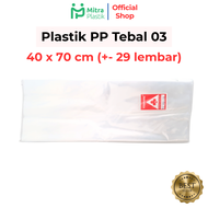 Plastik PP Lebar 40 Tebal 03 40x50 40x60 40x70 Kantong Plastik Bening Laundry
