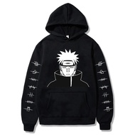 Japanese Anime Naruto Streetwear Payne Hoodies Men Kawaii Cartoon Akatsuki Graphic Hoody Hip Hop Oversizes Sweatshirts