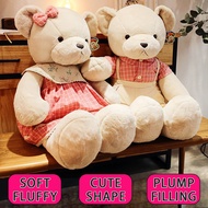 ❤️Large Teddy Doll Bear Stuffed Complete Skin Coat Soft Plush Kids Gift Anak Patung Besar Lover Birt