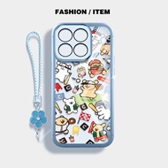 YBD Casing For Honor X6C X5B Plus X6A Plus X6B Plus X6S X6 X7C 200 Smart Cute cartoon baseball dog w
