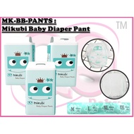 MIKUBI Baby Diaper Pants M60/L50/XL44 (can Mix Size) Diapers Baby Diaper Pant Pampers