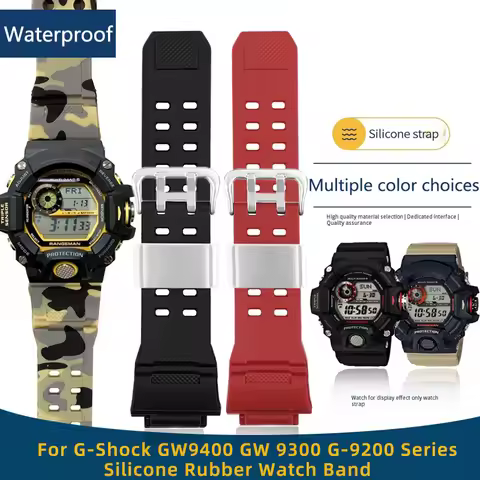 Silicone Rubber Strap for Casio GW9400 GW9300 Series Band Men Women Sport Waterproof rubber Watchban