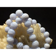 หิน บลูเรซอาเกต (Blue Lace Agate bead) 58.05 กรัม
