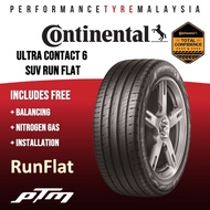 17 18 19 20 inch Continental Ultra Contact 6 UC6 SUV SSR RUN FLAT TYRE (FREE INSTALLATION/DELIVERY) RFT