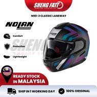 NOLAN N90-3 LANEWAY Full Face Helmet Motor Visor Topi Keledar Keselamatan Full Face Original Superbike SIRIM