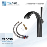TileNest C2003B Hot and Cold Basin Faucet , SUS 304 steel,compact 48x38.5x39mm for modern bathrooms