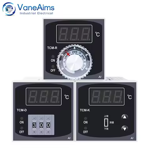 72*72mm K Type Input 0-399 Degree AC220V AC380V Digital Thermostat TCM-D TCM-K TCM-R Temperature Con