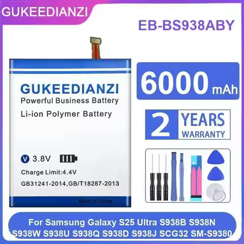 Mobile Phone Battery EB-BS938ABY 6000mAh For Samsung Galaxy S25 Ultra S938B S938N S938W S938U S938Q 
