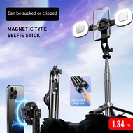 ToKerNew 2025 New P135 MAX  Magnetic Selfie Stick Tripod with Magnetic Phone Holder & Detachable Wir