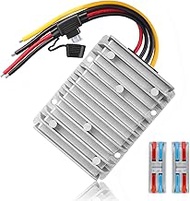 BZONE Voltage Reducer Converter DC 48V Step Down to DC 12V 30A 360W Golf Cart Voltage Regulator Wate