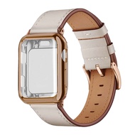 2 ชิ้นสายนาฬิกาสายนาฬิกา Apple Watch Case ขายพร้อมกัน 2-in-1 Tpu Rose Gold วัสดุที่อ่อนนุ่มห่อเต็มป้