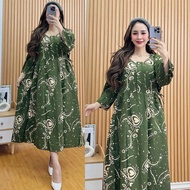 Daster Jumbo Wanita bb 80kg - Daster Rayon Lengen 3/4 Busui