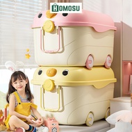 Baby Toy Bin, Large Storage Bin, Plastic Toy Bin with Lovely Animal Shape Q014