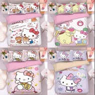 雙子星 床單套裝 床上用品 床笠 枕套 枕袋 三眼仔 勞蘇 水怪 生日 禮物 公仔  melody kuromi keroppi xo hello kitty 玉桂狗 布丁狗 布甸狗 蛋黃哥 litt