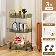 零食置物架 收納架 客廳廚房衛生間宿舍 多層落地式可移動小推車（平行進口）（快遞送貨上門）