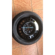 Spare Tyre 15" PCD100 - 4H (Used) T125/70D15