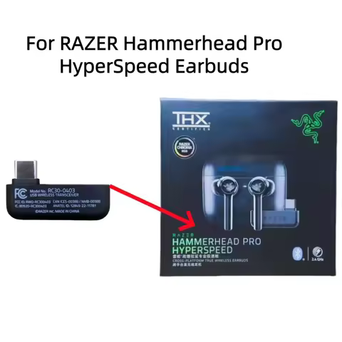 USB Dongle Receiver adapter for Razer Hammerhead Pro HyperSpeed Wireless In-Ear Earbud USB dongle