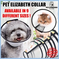 Pet Cone Collar Elizabeth Collar E Collar Kucing Anti Lick Collar Kon Leher Kucing Pembedahan