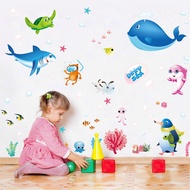 Adek Wall Sticker Fish Bathroom Fish Toilet Shark Whale Wall Sticker 7225 Wallsticker