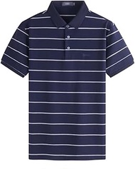 MMLLZEL Comfort POLO Shirt Lapel Short Sleeve T-shirt Men's Summer Stretch Fresh Shangy (Color : D, Size : XXXL code)