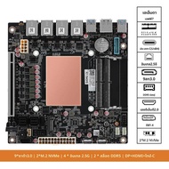 AMD Ryzen 7 8845HS 9 Bay NAS BOARD 4 * i226 2.5g 2 * M.2Nvme PCIe 16X dual DDR5ช่อง tpye-C HDMI DP 4