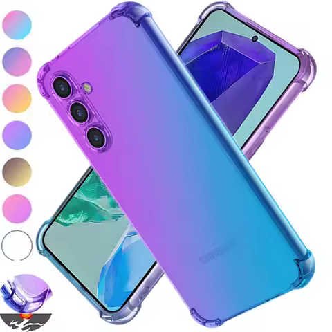 Shockproof Gradient TPU Case for Samsung Galaxy M15 M35 M55 M14 M34 M54 M23 M33 Quantum 3 2 Protecti