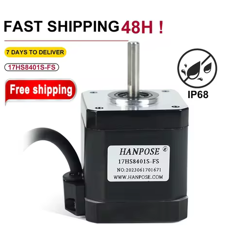 Stepper Motor 1.8A 52N.CM 17HS8401S-FS 4401-FS 3401-FS for CNC worm wheel edging machine 42 Waterpro