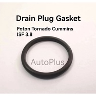 Foton Genuine Parts Engine Drain Plug Gasket: Tornado 4.4C Cummins ISF3.8 (See Measurements)