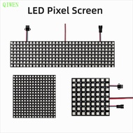 QIWEN WS2812B LED Panel, RGB Full Color 8x8 16x16 8x32 Flexible LED Matrix, LED Strip Pattern Progra