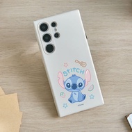 Disney經典-史迪奇的繽紛夏日純色矽膠SAMSUNG手機殼