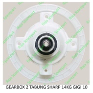 Terlaris Gearbox Mesin Cuci 2 Tabung Sharp 14kg Gigi 10 GS14