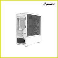 ▥ ✙ ♚ RAKK MIRAD Matx Black and White Tempered Glass Gaming PC Case