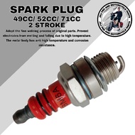SPARK PLUG FOR 2 STROKE 49CC/ 52CC/ 71CC CHAINSAW, BRUSH CUTTER, AND SCOOTER