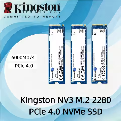 Original Kingston NV3 PCIe 4.0 NVMe M.2 2280 Internal SSD 500GB 1TB 2TB High Performance Storage Dis