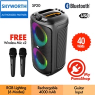 Skyworth Karaoke Portable Party Speaker Audio System ( 40w ) SP20