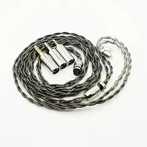 Night Oblivion Butastur 2Pin 0.78mm 4 Shares OCC HiFi Earphone Replacement Cable IEM Upgrade Cable w