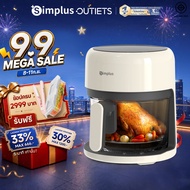 Simplus Simplus หม้อทอดไร้น้ำมัน รุ่นใหม่ ใช้ในครัวเรือน ความจุ 3.5L ระบบสัมผัส มัลติฟังก์ชั่น หม้อท