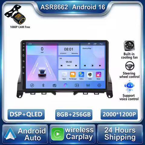 Android 16 For Mercedes Benz C Class 3 C220 C180 W204 S204 2006 - 2011 Navigation Carplay Car Radio 