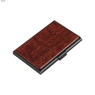 VEXUS ID Credit Card Holder Wooden Fashion Display Stander Desktop Storage Stainless Steel Cards Con