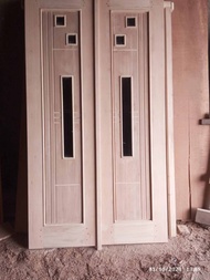 Daun pintu 2 set kusen | kayu meranti | pintu utama