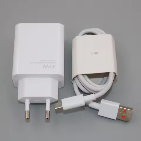 Original Xiaomi Charger 33W Fast Turbo Charge EU Adapter For Poco C85 X6 M7 M6 Plus Mi 14 13 12s Red