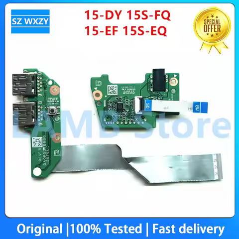 For HP 15-DY 15S-FQ 15-EF 15S-EQ Laptop USB Switch Board Audio Jack SD Card Reader Board DA0P5DTB8B0